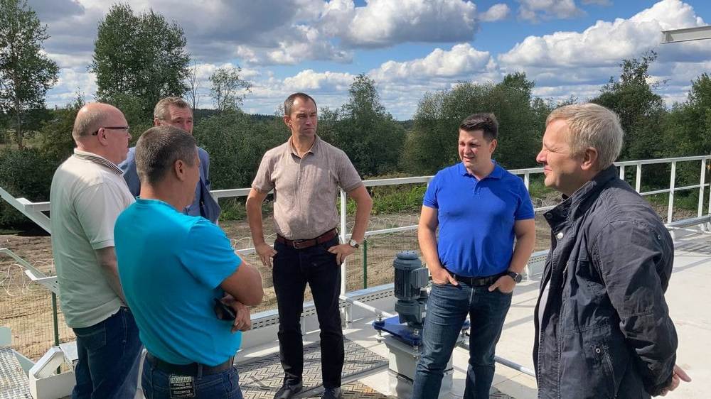 Рабочая встреча на строительной площадке КОС в п.Гончарово